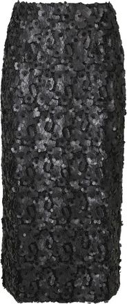 Birgitte Herskind Anda Skirt - Dames - Midirokken - Zwart - 2XS - Polyester - Rokken