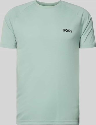 HUGO BOSS Slim Fit T-Shirt mit Label Print Modell TOP SPIN CB in Mint, Größe XXXL
