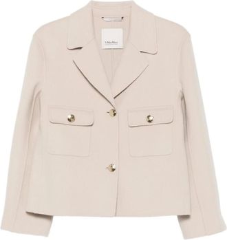 Max Mara Jassen, Dames, Beige, S, Sorriso Blazer