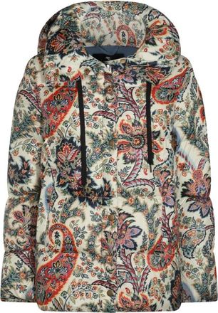 Etro Multicolor Down Jacket - Dames - Winterjassen - Veelkleurig - XS - Polyester - Jassen