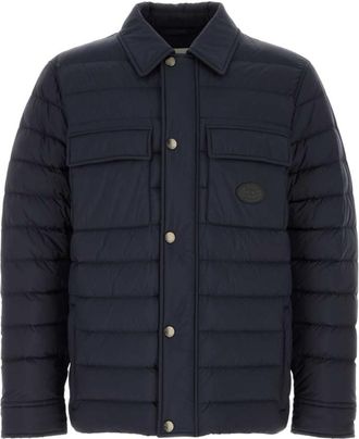 Burberry Blue Quilted Down Jacket