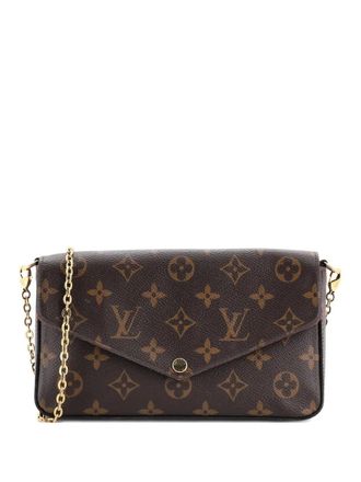 Louis Vuitton Felicie Pochette Monogram Canvas crossbody bag - Marrone