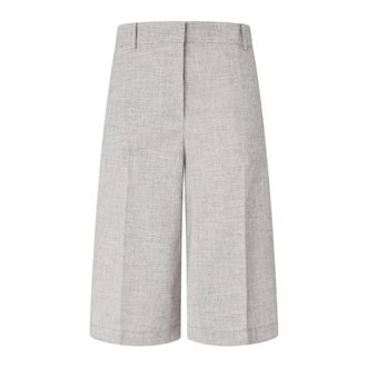 Pinko Cropped Trousers, female, Gray, Size: 2XS Angera Cropped Trousers