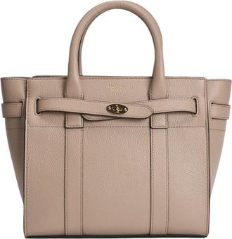 Mulberry Mini Bayswater Duif Grijs Handtas - Dames - Shoppers - Bruin - ONE Size - Leer - Tassen