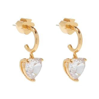 Kate Spade New York Earrings, female, Yellow, Size: ONE SIZE My Love Heart Huggies