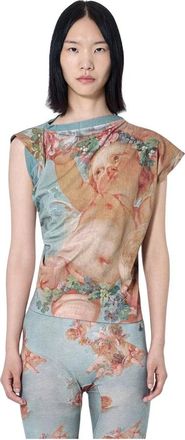 Vivienne Westwood Hebo Top - Dames - T-shirts - Blauw - S - Katoen - Tops