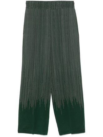 Victoria Beckham chain-link trousers - Green