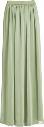 Swing Maxi Rok met Rits aan de Achterkant - Dames - Maxi Rokken - Groen - S - Polyester - Rokken