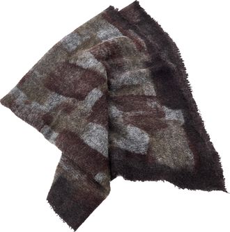 Faliero Sarti Little Simy Fringed Geometric Alpaca Scarf