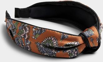 Simons Womens Fall floral knotted headband