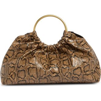 Rebecca Minkoff Mini Madeleine Top Handle Bag in Oro Snake at Nordstrom Rack