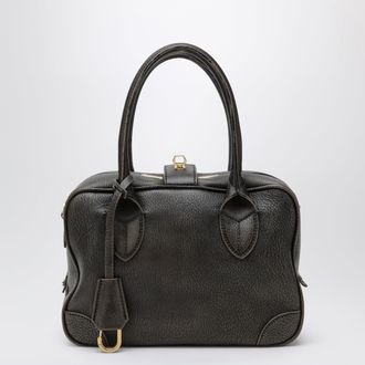 Golden Goose Vita bag in brown sheepskin with gold details