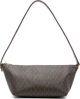 Saint Laurent Shoulder Bags, male, Brown, Size: ONE SIZE Brown Textured Leather Trapeze Bag