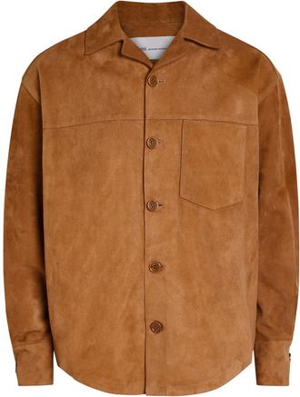 Ami Ami Paris Suede Overshirt - Brown - XL
