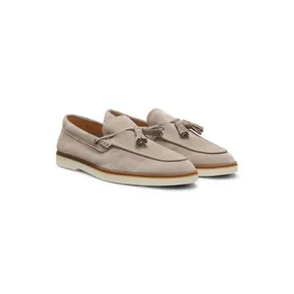 BOSS Suede loafers with tassel trim