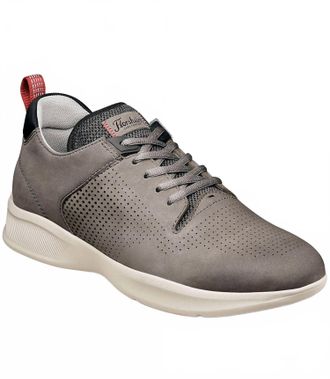 Florsheim Mens Studio Perf Toe Lace Up Sneaker In Gray