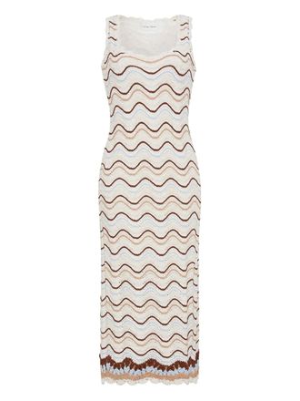 Cara Cara Orel midi dress - women - Cotton - M - White