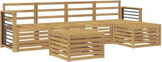 vidaXL Conjunto De Sof&aacute;s De Exterior 6 Uds. Blanco Vidaxl