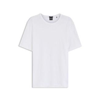 BOSS Cotton-linen T-shirt in a regular fit