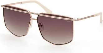 Guess Gouden Montuur Zonnebril - unisex - Zonnebrillen - Geel - 63 MM - Accessoires
