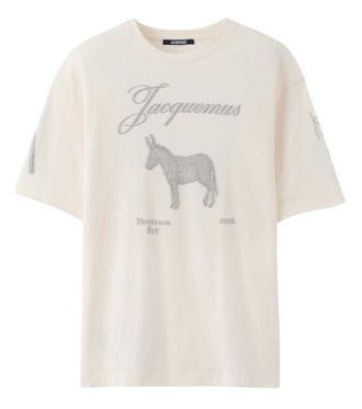 Jacquemus Off White Graphic Crew Neck T-Shirt
