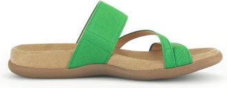Gabor Groene dames sandaal - Stijlvol zomermodel - Dames - Sandalen - Groen - 42 EU - Leer - Schoenen