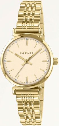 Radley London Roman Crescent T-Bar Bracelet Watch Gold - RY4672