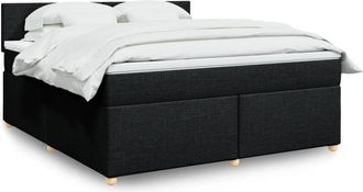 vidaXL Cama Con Cabecera Verde Oscuro 180 X 200 Cm Terciopelo