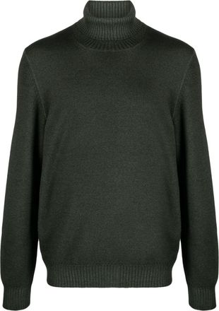 Barba roll-neck virgin-wool jumper - men - Virgin Wool - 56 - Green