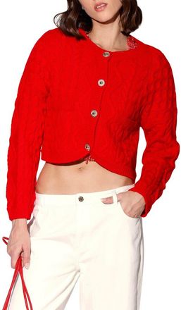 Walter Baker Claire Cardigan in Red at Nordstrom Rack, Size Medium