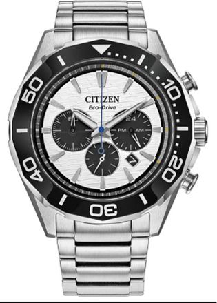 Citizen Endeavor Chronograph Quartz White Dial Mens Watch CA4730-59A