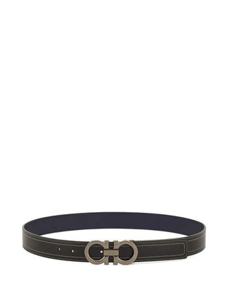 Ferragamo Gancini reversible belt - Black