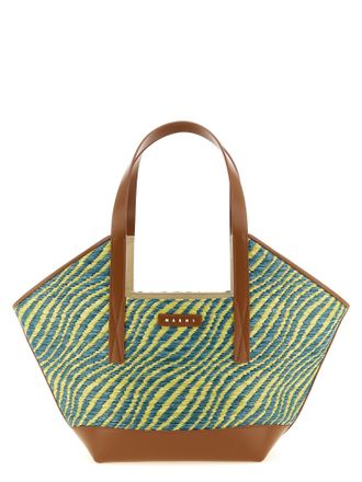 Marni Bicolor Polyamide Tote Womens Bag