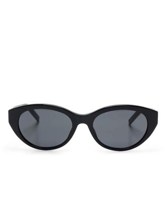 Saint Laurent Eyewear Occhiali da sole ovali - Nero