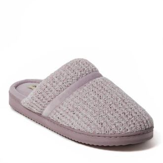 Dearfoams Serena Marled Chenille Scuff House Slipper in Frosted Plum at Nordstrom, Size X-Large