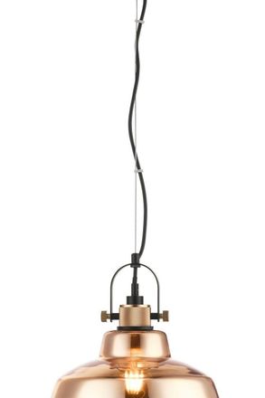 Netlighting Ava 1 Light Gold Dome Pendant Ceiling Light