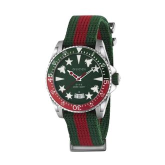 Gucci Dive Ya 136339 - Heren - Horloges - Veelkleurig - ONE Size - Polyester - Accessoires