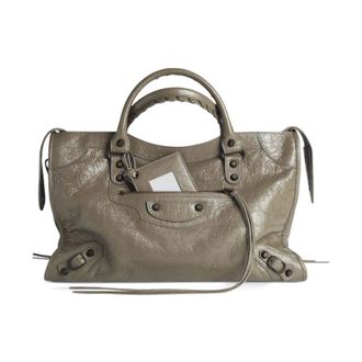 Balenciaga Le City Medium Tas - Dames - Tassen - Groen - Maat: ONE Size Katoen
