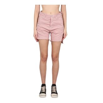 Rick Owens Short In Denim - Dames - Denim shorts - Roze - W27 - Denim - Korte Broeken
