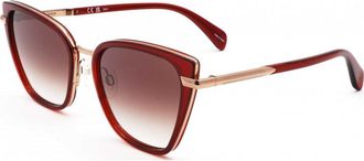 Rag & Bone Womens RNB1057-G-S-LHF-56 RNB1057 G S 56 LHF Sunglasses - Burgundy - One Size