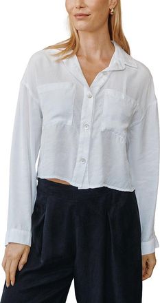Bella Dahl Button Down Cropped Shirt