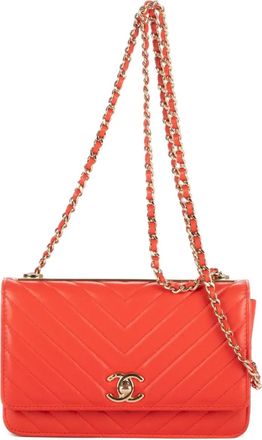 Chanel Borsa a spalla trapuntata - Arancione