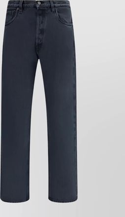 Prada cotton jeans with iconic back pockets and belt loops