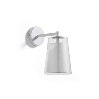 tomasucci Matt wall lamp, clear/matt white