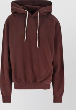Rick Owens asymmetric hem hoodie kangaroo pocket