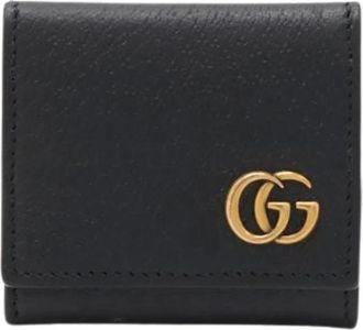 Gucci Pre-owned Wallets, female, Black, Size: ONE SIZE Pre-owned GG Marmont Leather Coin Case
