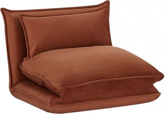 DRAWER Sof&aacute; cama de 1 plaza en terciopelo - &oacute;xido