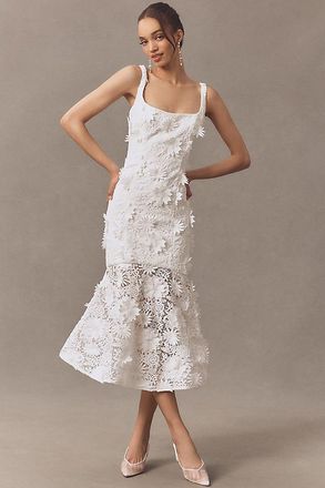 Bardot Marico Sleeveless Lace Appliqu&eacute; Midi Dress