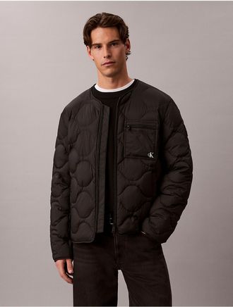 Calvin Klein Jeans Calvin Klein Mens Featherweight Nylon Puffer Jacket - Black - 2XL