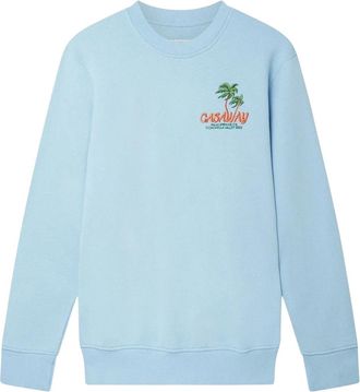 Casablanca Mens Embroidered Coachella Valley Blue Sweatshirts Cotton - Size 2XS